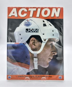 Action Edmonton Oilers Official Program October 17 1987 VS. Bruins